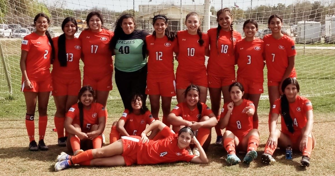 The Lady Apache Soccer Team is going to the next round!